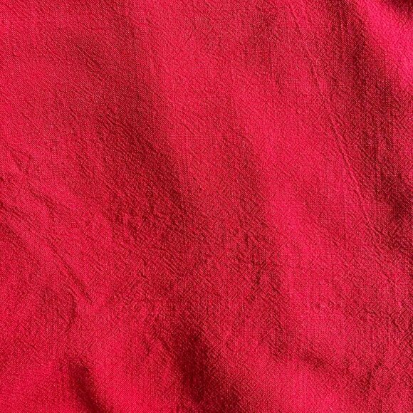 Vintage Prinbara Red Linen Blend Cropped Tank – Size Large - Picture 2 of 8